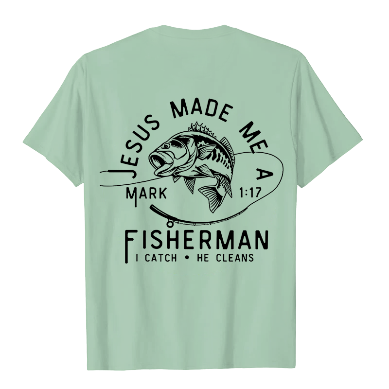 Christianartworkshop Jesus Made Me A Fisherman Markus 1:17 Unisex-T-Shirt - image 18