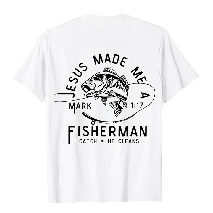 Christianartworkshop Jesus machte mich zum Fischer Markus 1:17 Unisex T-Shirt