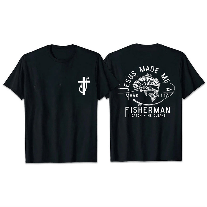 Christianartworkshop Jesus machte mich zum Fischer Markus 1:17 Unisex T-Shirt