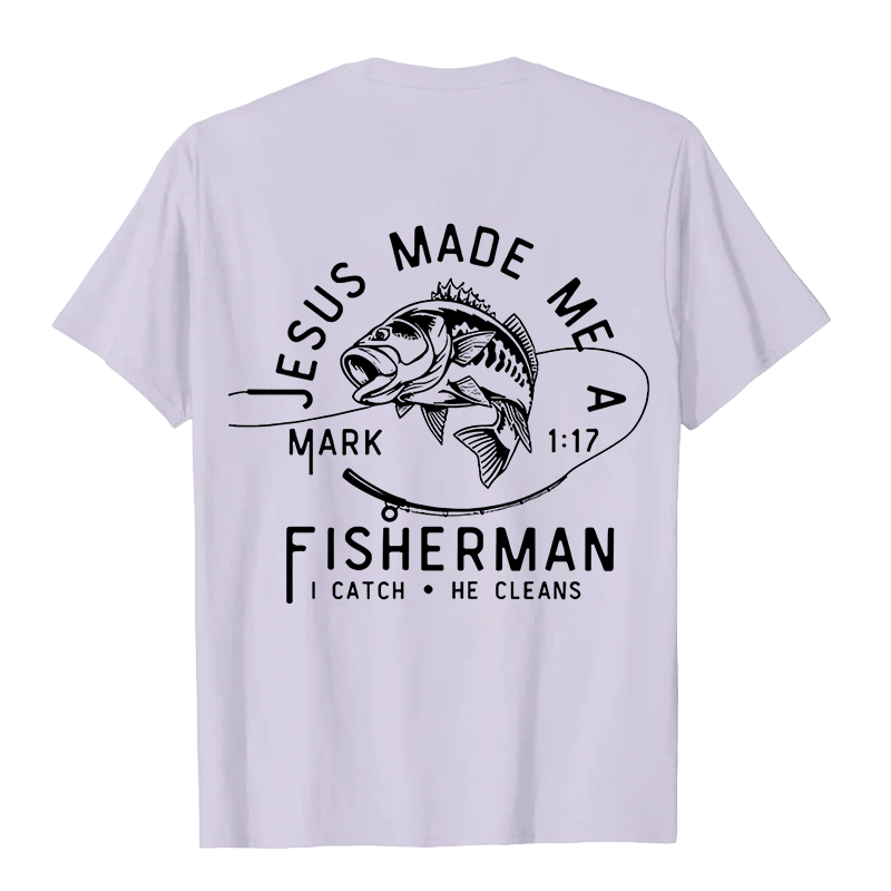 Christianartworkshop Jesus Made Me A Fisherman Markus 1:17 Unisex-T-Shirt - image 9