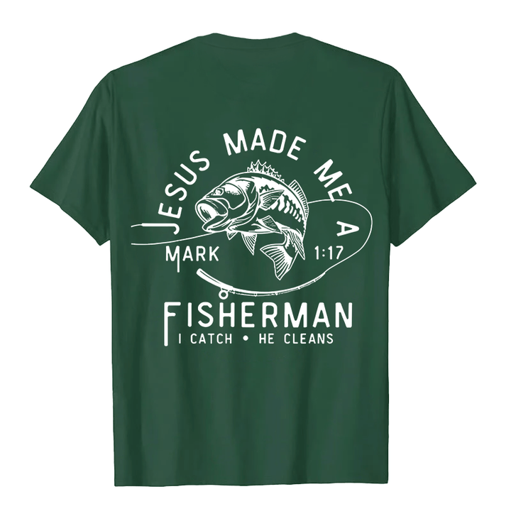 Christianartworkshop Jesus machte mich zum Fischer Markus 1:17 Unisex T-Shirt