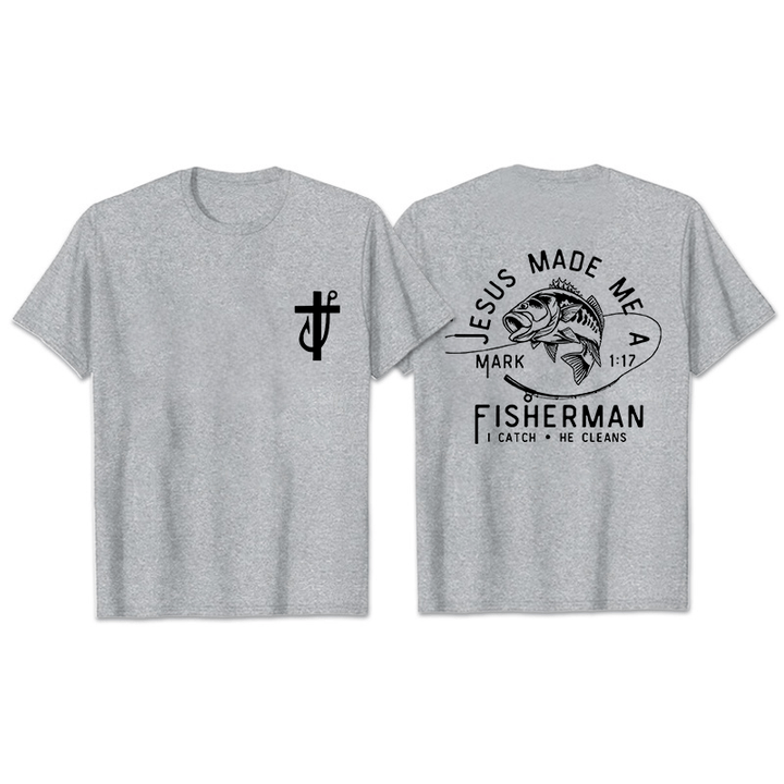 Christianartworkshop Jesus machte mich zum Fischer Markus 1:17 Unisex T-Shirt
