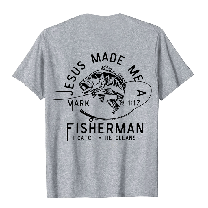 Christianartworkshop Jesus machte mich zum Fischer Markus 1:17 Unisex T-Shirt
