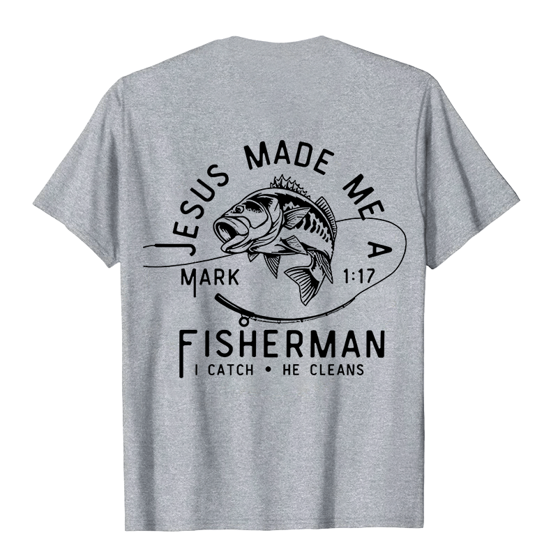 Christianartworkshop Jesus Made Me A Fisherman Markus 1:17 Unisex-T-Shirt - image 24