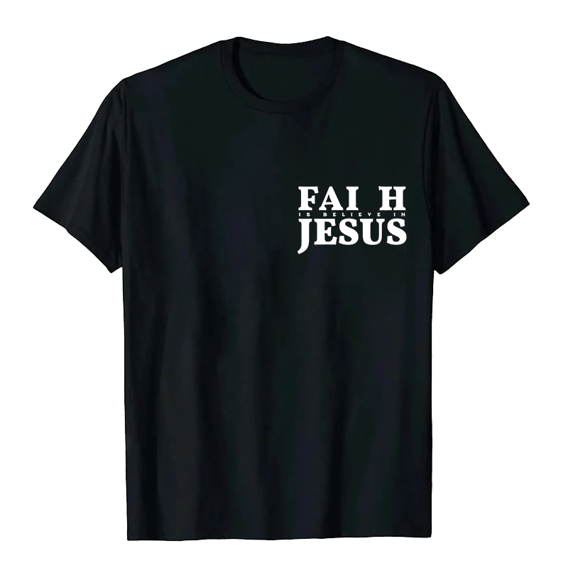 Christianartworkshop Glaube heißt Glaube an Jesus mit Matthäus 6,6 Unisex-T-Shirt - image 1