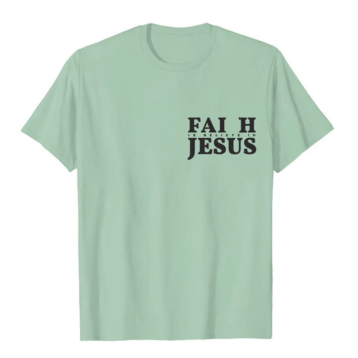 Christianartworkshop Glaube heißt Glaube an Jesus mit Matthäus 6,6 Unisex-T-Shirt - image 25