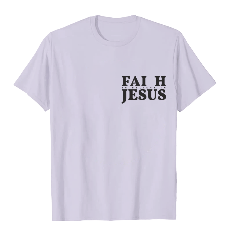 Christianartworkshop Glaube heißt Glaube an Jesus mit Matthäus 6,6 Unisex-T-Shirt - image 13