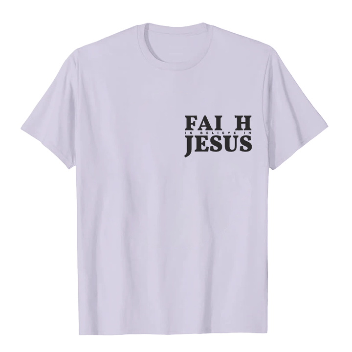 Christianartworkshop Glaube heißt Glaube an Jesus mit Matthäus 6,6 Unisex-T-Shirt - image 13