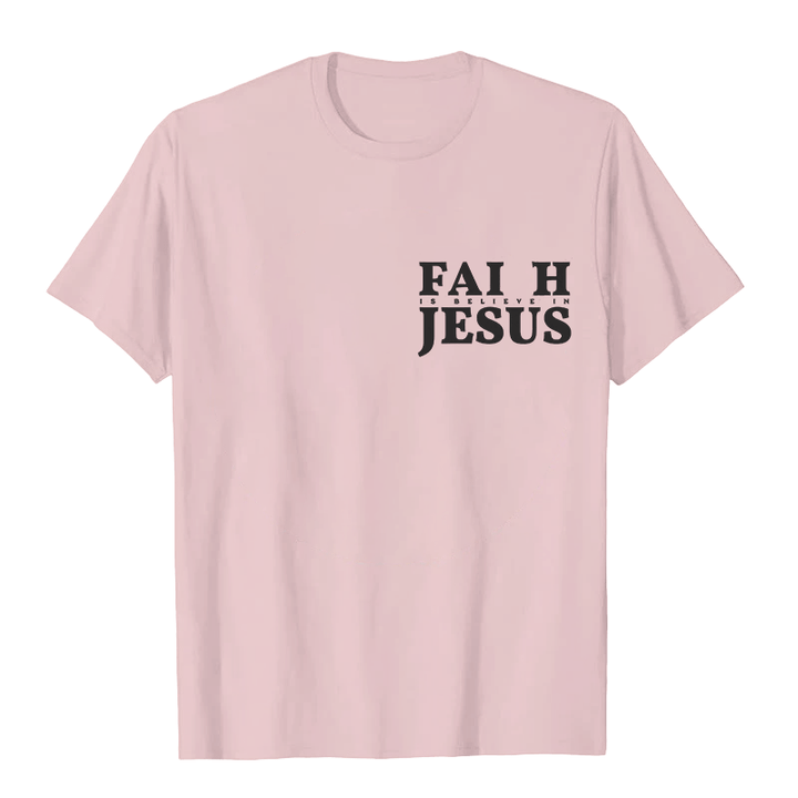 Christianartworkshop Glaube heißt Glaube an Jesus mit Matthäus 6,6 Unisex-T-Shirt - image 19