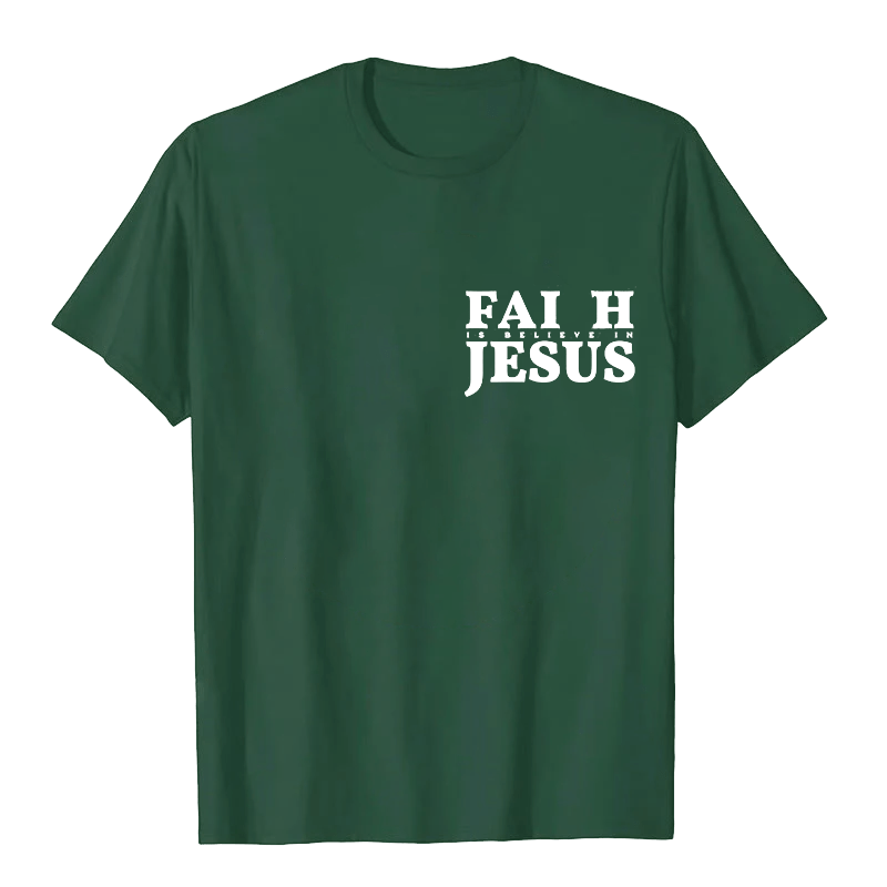 Christianartworkshop Glaube heißt Glaube an Jesus mit Matthäus 6,6 Unisex-T-Shirt - image 7