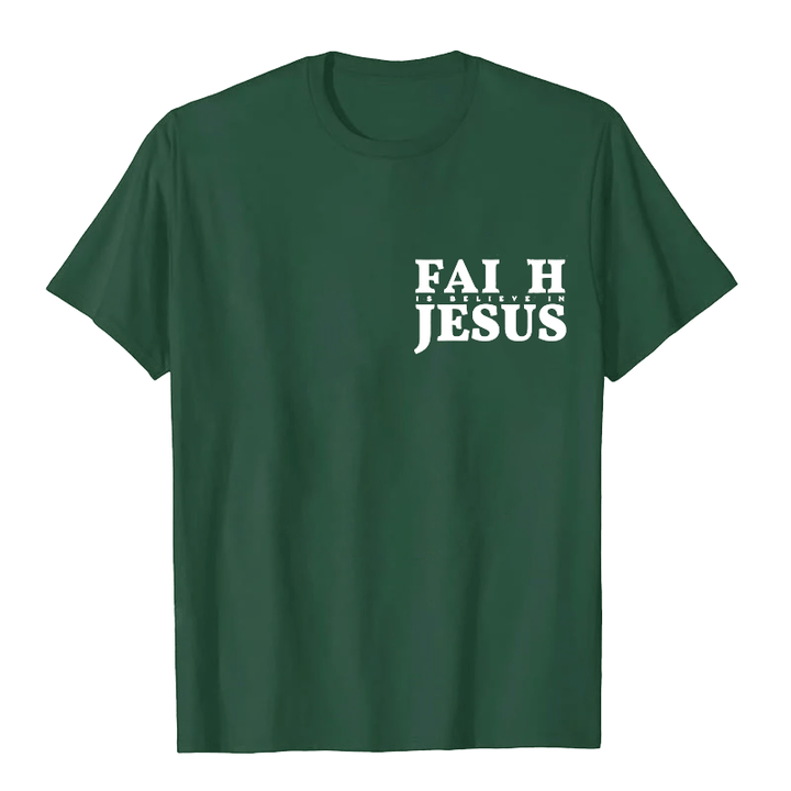 Christianartworkshop Glaube heißt Glaube an Jesus mit Matthäus 6,6 Unisex-T-Shirt - image 7