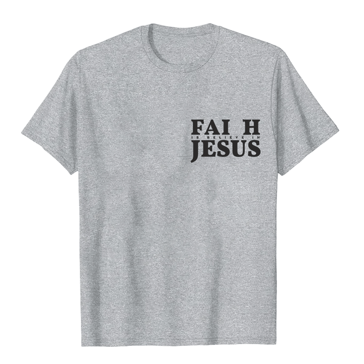 Christianartworkshop Glaube ist Glaube an Jesus mit Matthäus 6:6 Unisex T-Shirt - image 11