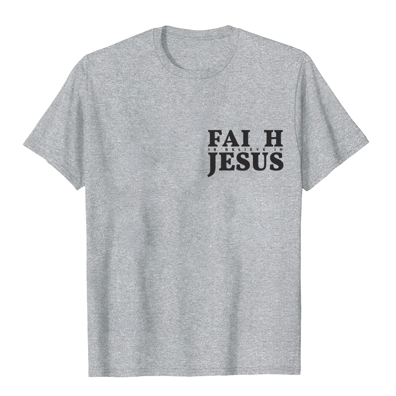 Christianartworkshop Glaube heißt Glaube an Jesus mit Matthäus 6,6 Unisex-T-Shirt - image 10
