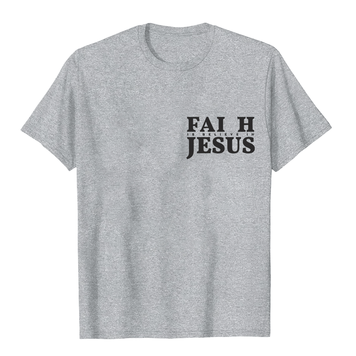 Christianartworkshop Glaube heißt Glaube an Jesus mit Matthäus 6,6 Unisex-T-Shirt - image 10