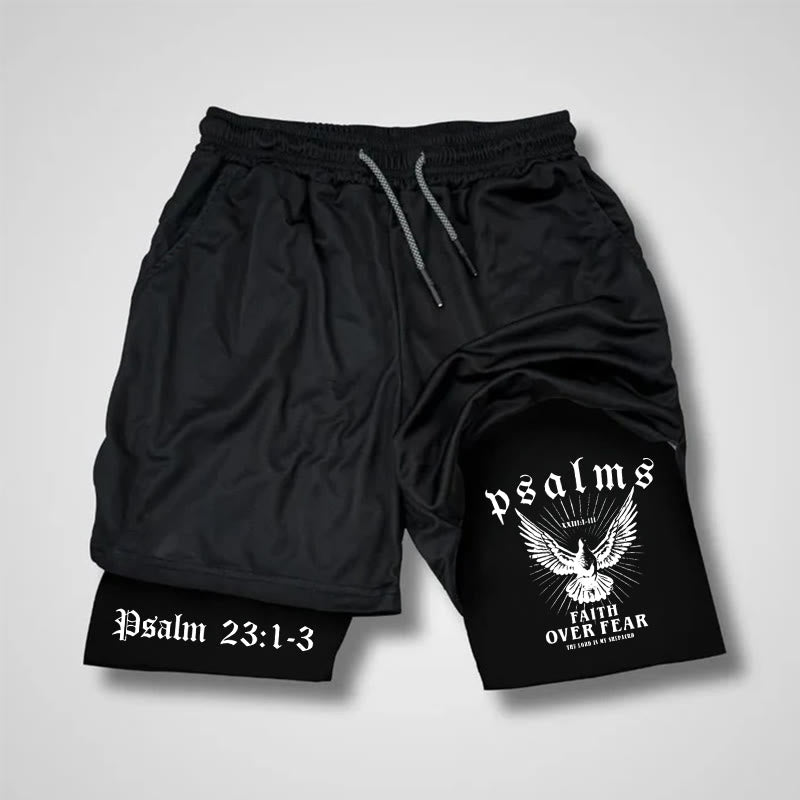 Christianartworkshop Faith Over Fear Christliche Performance-Shorts - Shorts - 3XL - image 1