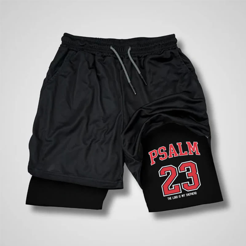 Christianartworkshop Psalm 23 Christliche Performance-Shorts - Shorts - 3XL - image 1