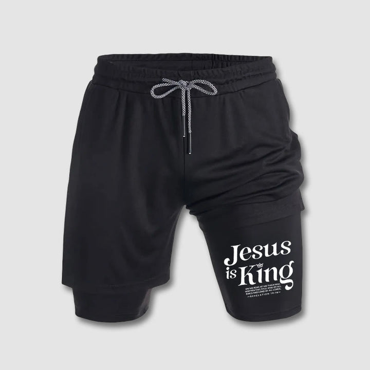 Christianartworkshop „Jesus ist König“ Christliche Performance-Shorts - image 3