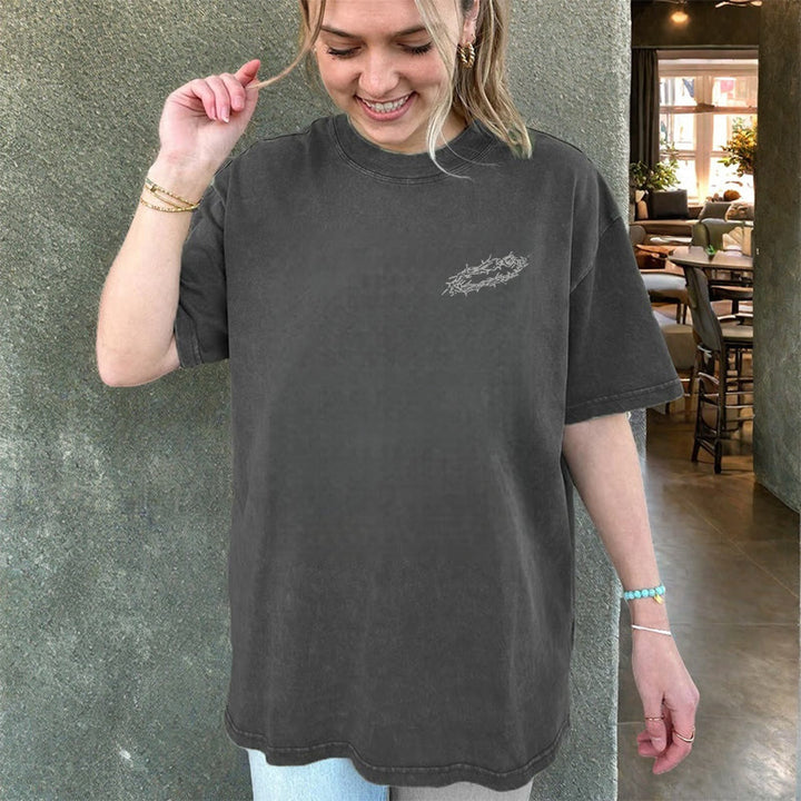 Christianartworkshop Unisex-T-Shirt mit Aufschrift „By His Wounds We Are Healed“, gewaschen