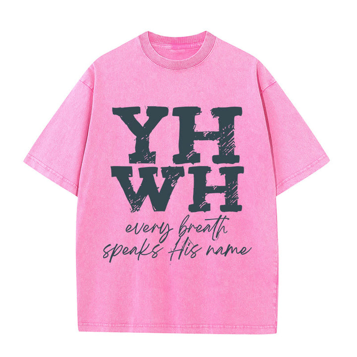 Christianartworkshop Unisex-T-Shirt mit Aufschrift „Jeder Atemzug spricht seinen Namen“, gewaschen - image 18