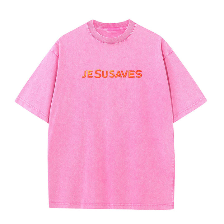 Christianartworkshop Grafik-T-Shirt „Jesus rettet das Kreuz“