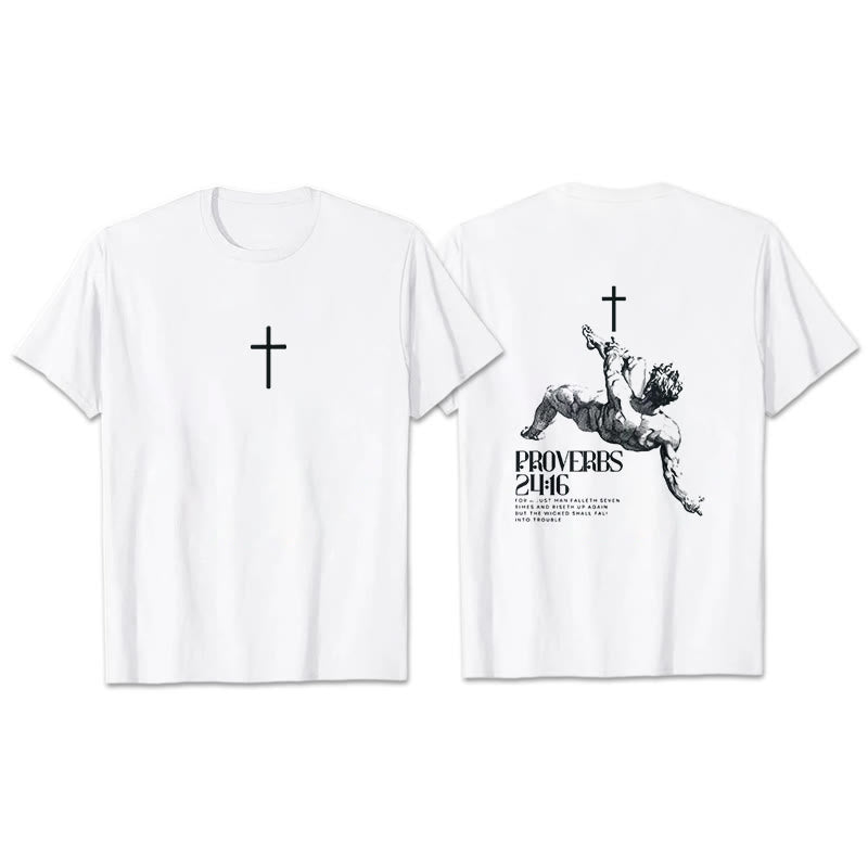 Christianartworkshop Sprüche 24:16' Christliches T-Shirt