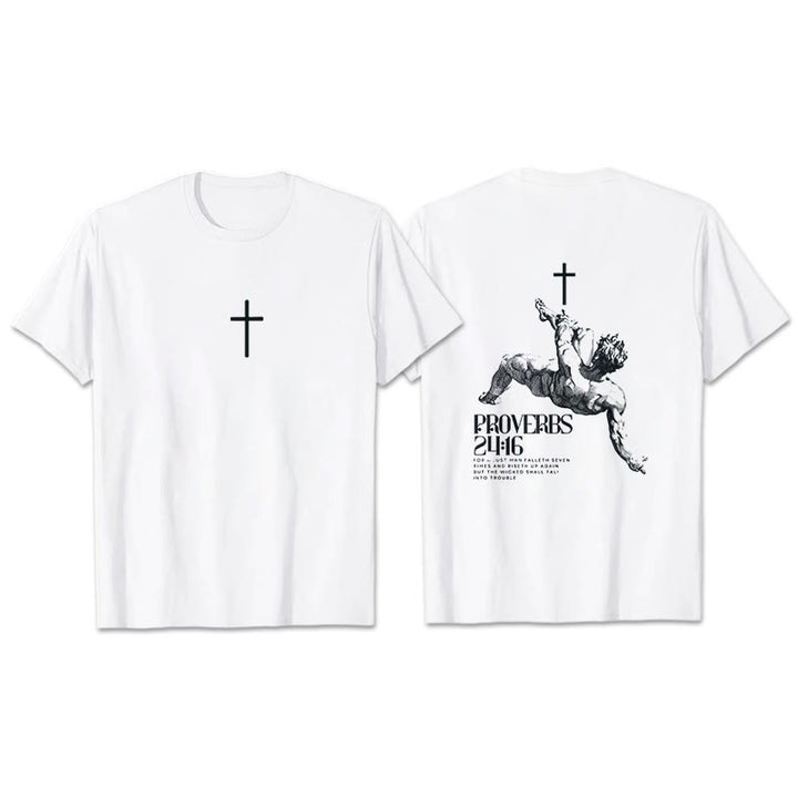 Christianartworkshop Sprüche 24:16' Christliches T-Shirt