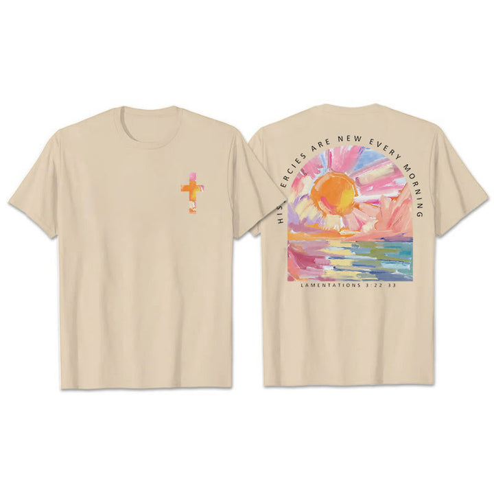 Christianartworkshop T-Shirt „Seine Barmherzigkeit ist jeden Morgen neu“ - Beige - 2XL - image 9