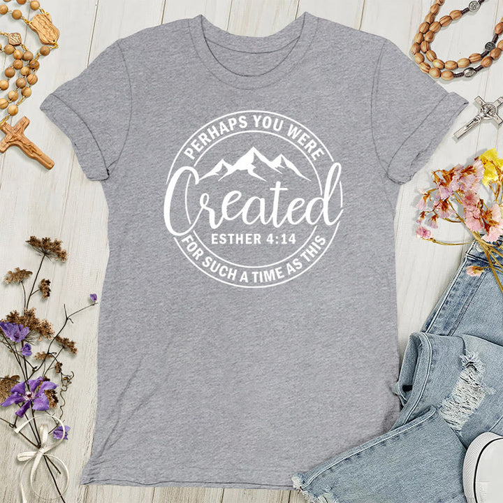 Christianartworkshop „Vielleicht wurdest du erschaffen“-T-Shirt – Glaubens-T-Shirt für Damen - Sportgrau - 4XL - image 6