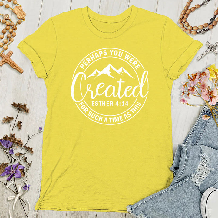 Christianartworkshop „Vielleicht wurdest du erschaffen“-T-Shirt – Glaubens-T-Shirt für Damen - Gold - 4XL - image 3