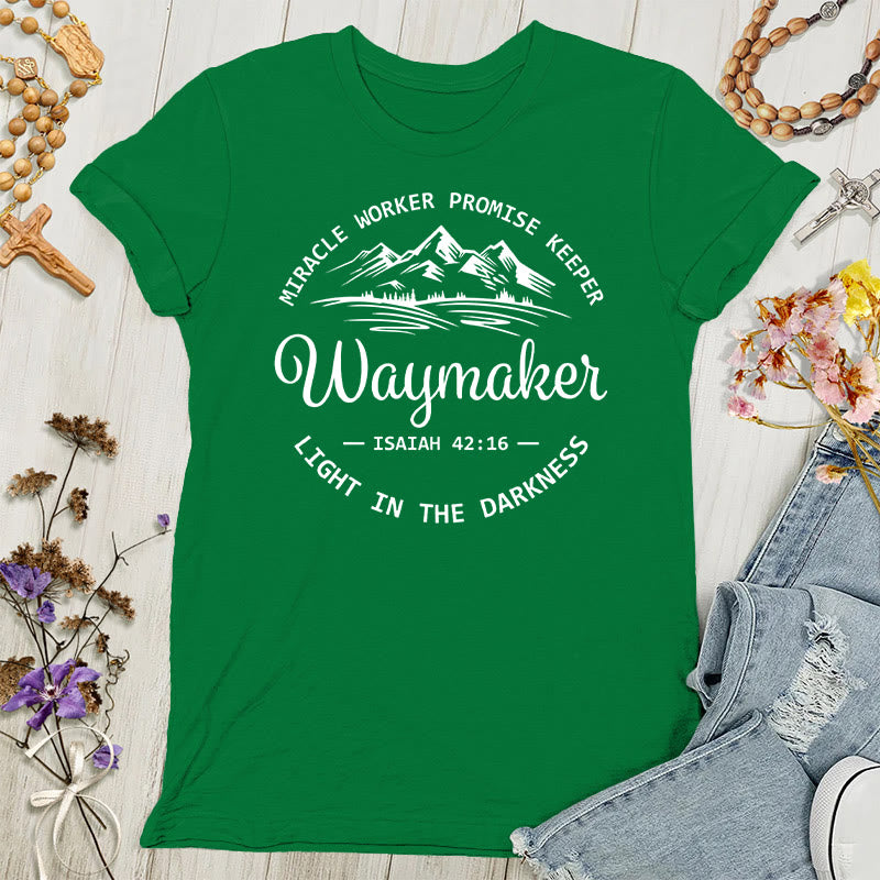 Christianartworkshop Waymaker Inspirierendes Damen-T-Shirt - Grün - 4XL - image 5