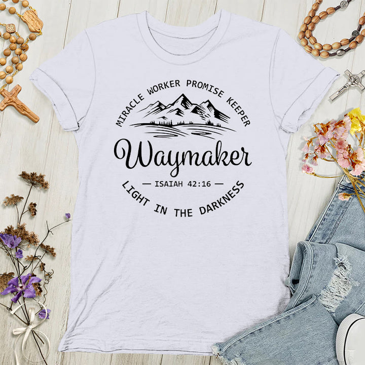 Christianartworkshop Waymaker Inspirierendes Damen-T-Shirt - Weiß - 4XL - image 7