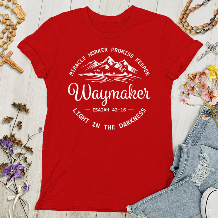 Christianartworkshop Waymaker Inspirierendes Damen-T-Shirt - Rot - 4XL - image 1