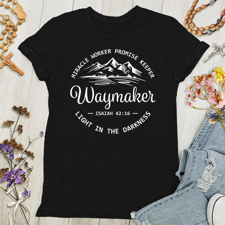 Christianartworkshop Waymaker Inspirierendes Damen-T-Shirt - Schwarz - 4XL - image 8