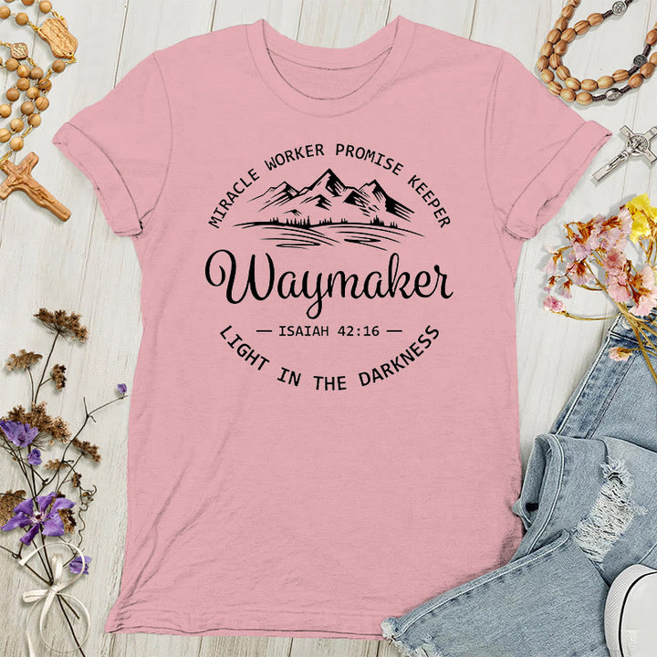 Christianartworkshop Waymaker Inspirierendes Damen-T-Shirt - Hellrosa - 4XL - image 0