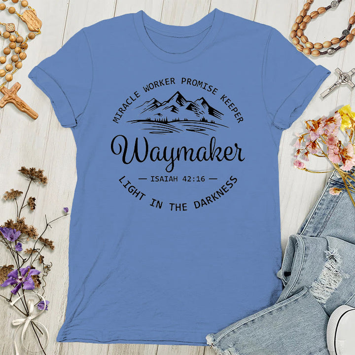 Christianartworkshop Waymaker Inspirierendes Damen-T-Shirt - Blau - 4XL - image 3