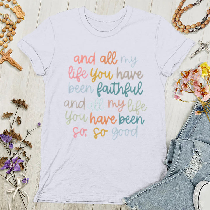 Christianartworkshop Faith's Glow: Lebendige Botschaft Damen T-Shirt