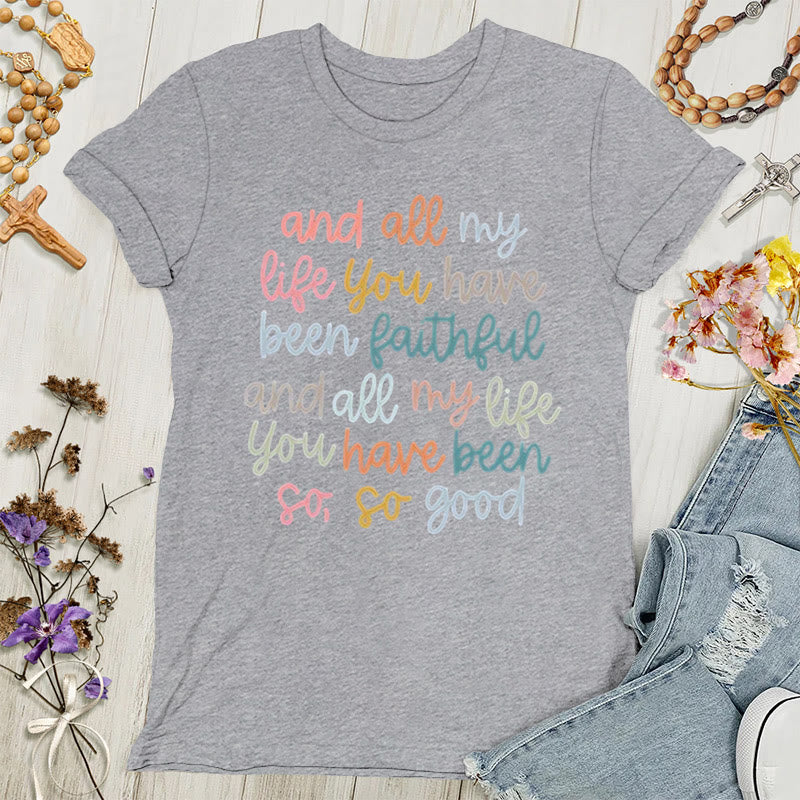Christianartworkshop Faith's Glow: Lebendiges Botschafts-T-Shirt für Damen - Grau - 4XL - image 8