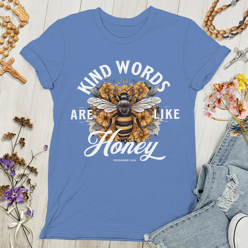 Christianartworkshop Damen T-Shirt mit Aufschrift „Sweet as Honey“