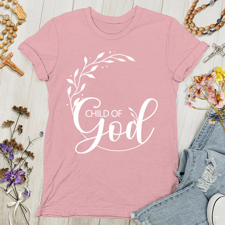 Christianartworkshop Kind Gottes T-Shirt für erwachsene Frauen - Hellrosa - 4XL - image 7