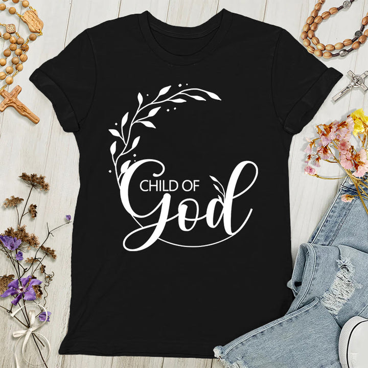 Christianartworkshop Kind Gottes T-Shirt für erwachsene Frauen - Schwarz - 4XL - image 0