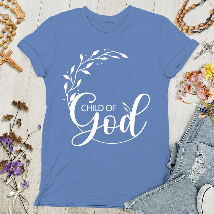 Christianartworkshop Kind Gottes T-Shirt für erwachsene Frauen - Blau - 4XL - image 5