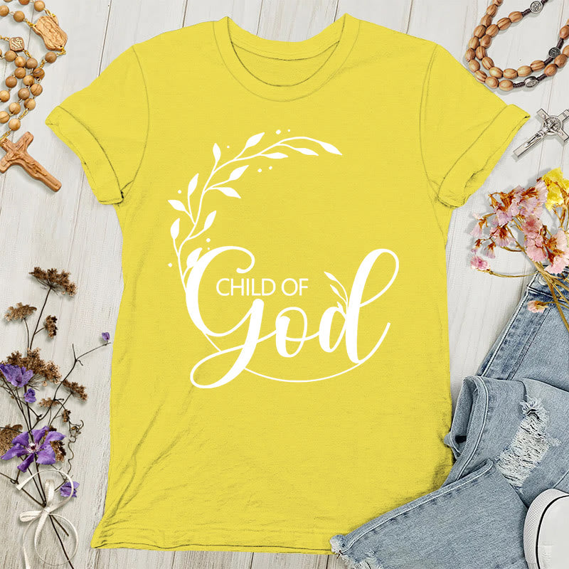 Christianartworkshop Kind Gottes T-Shirt für erwachsene Frauen - Gold - 4XL - image 2