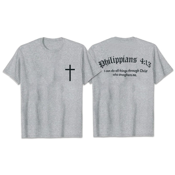 Christianartworkshop Philipper 4:13 "Ich kann alles tun" Stärke T-Shirt