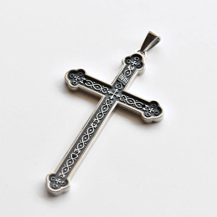 Christianartworkshop Retro Sterling Silber Amulett INRI Kreuzanhänger Halskette: Ein Symbol der Gnade - image 3