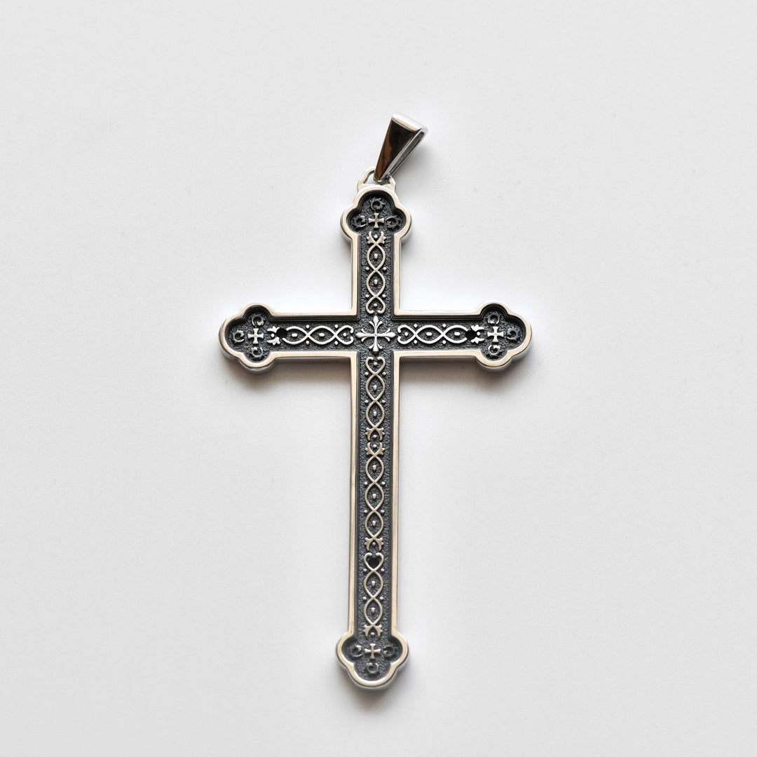 Christianartworkshop Retro-Halskette mit Amulett und INRI-Kreuz-Anhänger aus Sterlingsilber: Ein Emblem der Gnade - image 3
