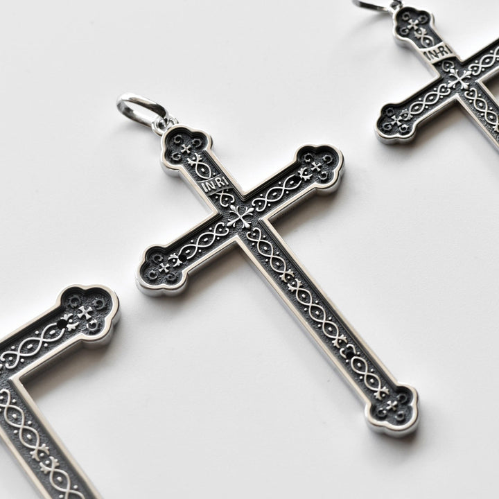 Christianartworkshop Retro Sterling Silber Amulett INRI Kreuzanhänger Halskette: Ein Symbol der Gnade - image 5