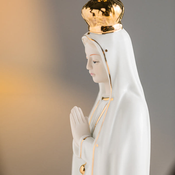 Christianartworkshop Klassische Statue Unserer Lieben Frau von Fatima, heiliges Heim-Ornament für Gebetsecken