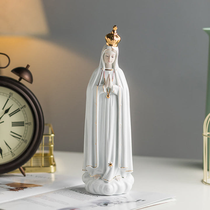 Christianartworkshop Klassische Statue Unserer Lieben Frau von Fatima, heiliges Heim-Ornament für Gebetsecken