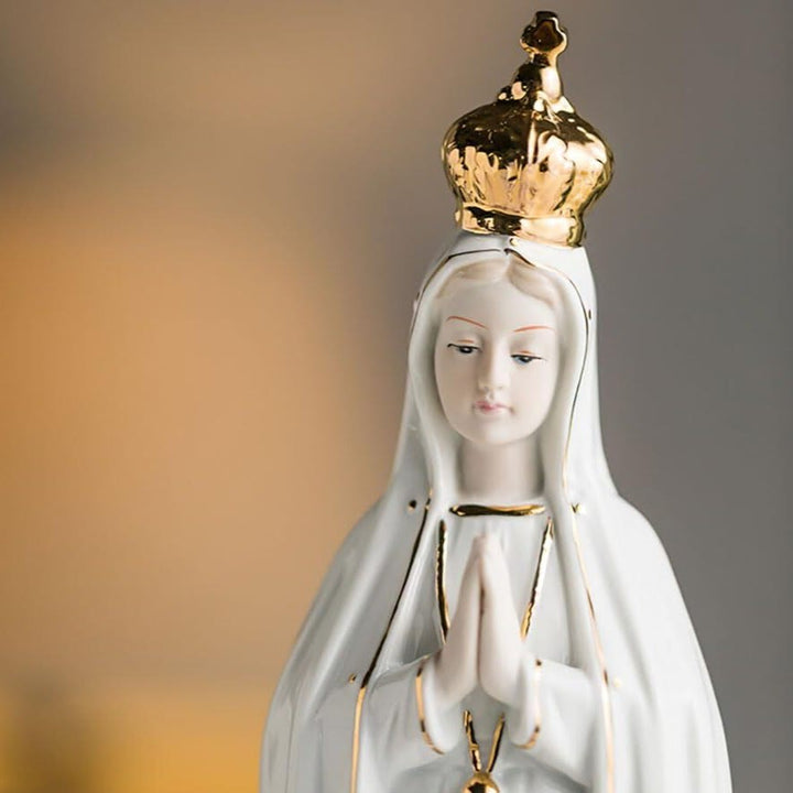 Christianartworkshop Klassische Statue Unserer Lieben Frau von Fatima, heiliges Heim-Ornament für Gebetsecken