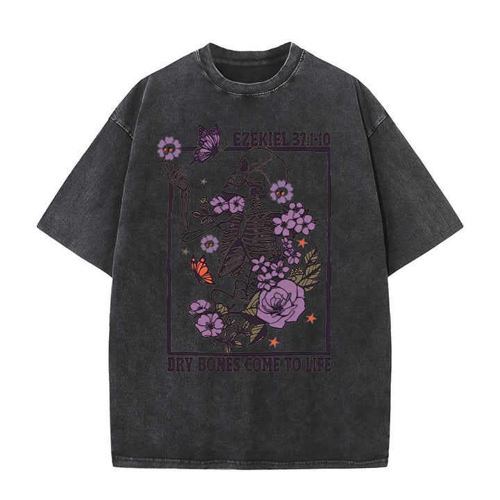 Christianartworkshop Dry Bones Come To Life Unisex gewaschenes T-Shirt